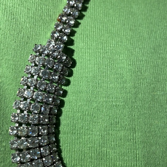 Vintage Sensational 1950’s Carolee 5 Rowed Brilliant Rhinestone Choker. - Picture 4 of 9